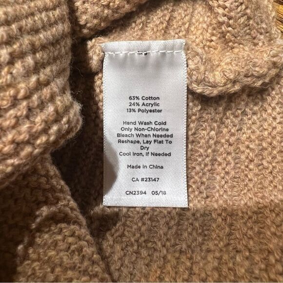 Talbots Oversized Slouchy Sweater Tan size Small - Picture 8 of 8